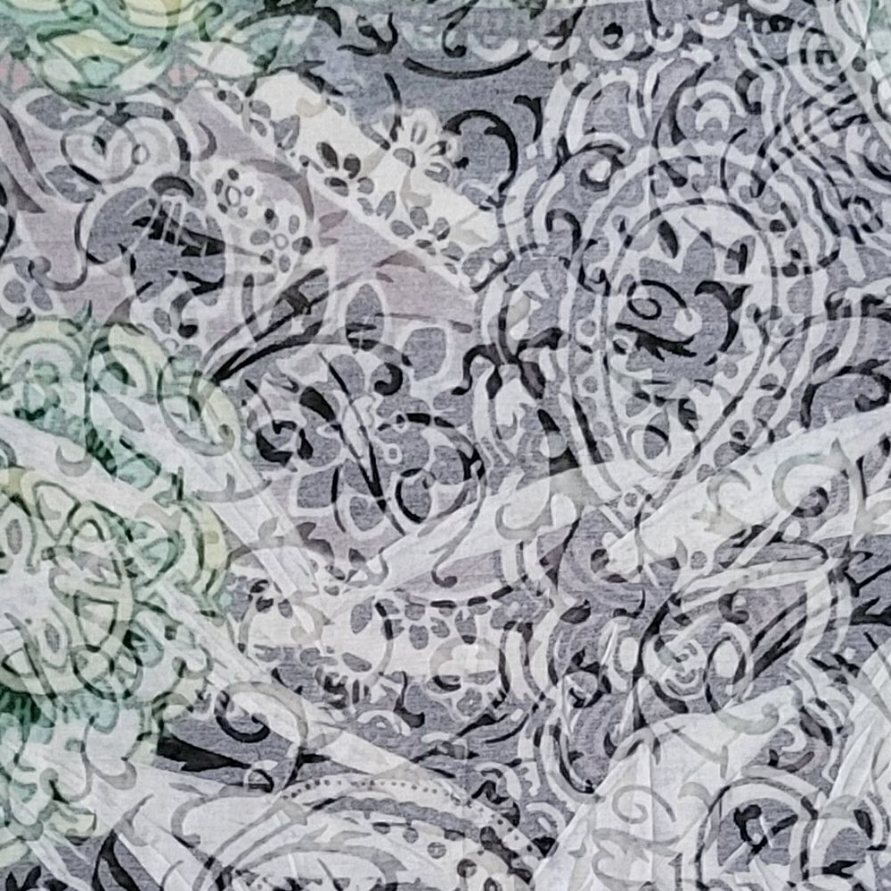 Cubism Women's V-neck Abstract Pattern Top - Picture 7 of 9